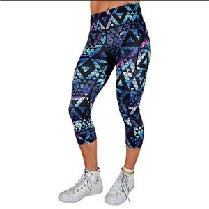 CVG Geometric Patterned Kids Leggings Size XXL